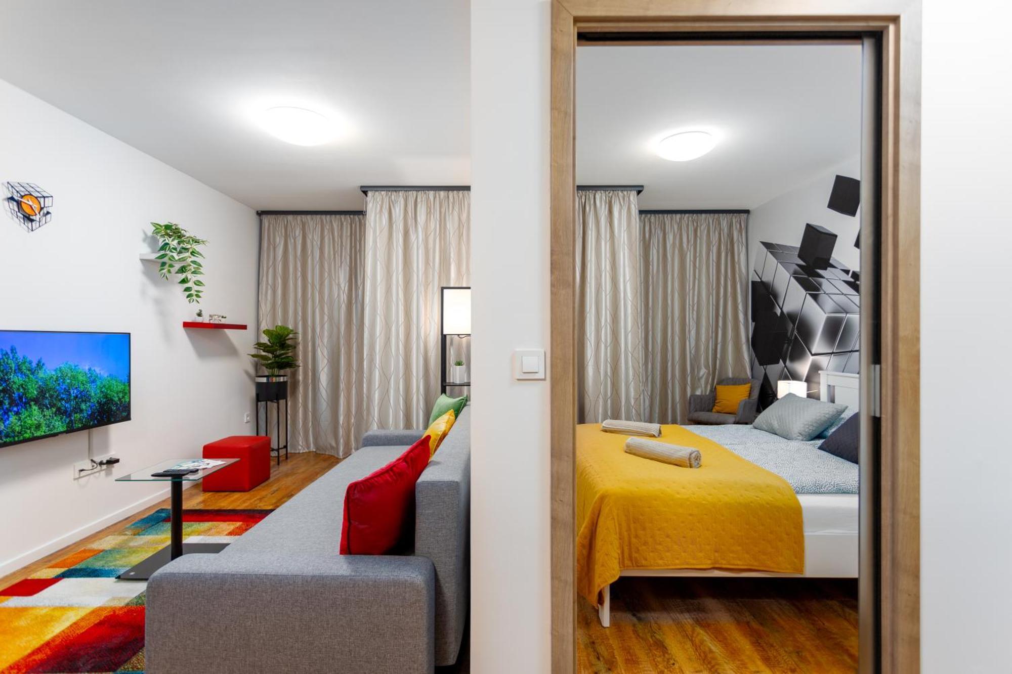 Downtown Cube Apartment Budapest Bagian luar foto